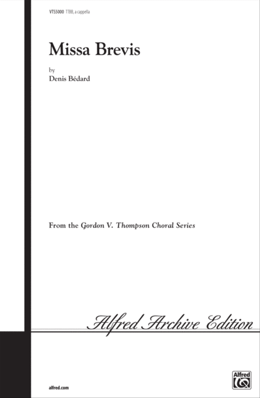 Missa Brevis Men's Choir scores gallery preview page 1