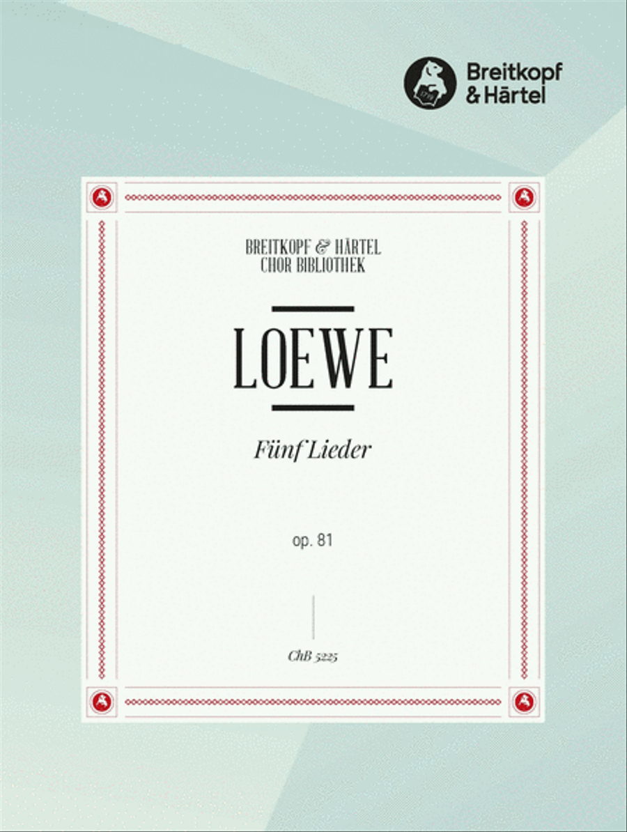 5 Songs Op. 81 A Cappella scores gallery preview page 1
