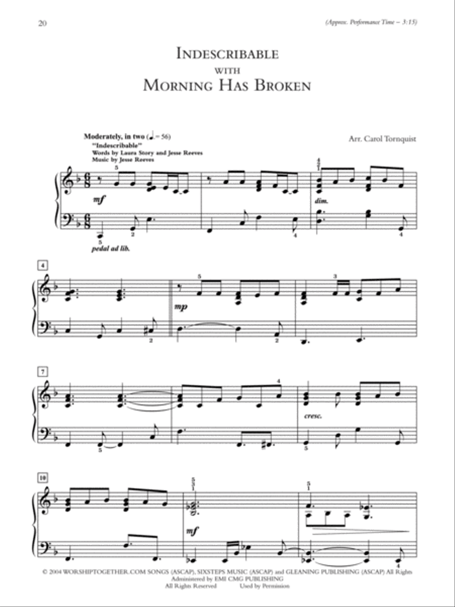 Medleys for Blended Worship, Book 1 Piano Solo scores gallery preview page 2