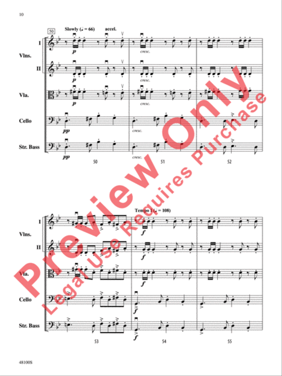Prelude in G Minor String Orchestra scores gallery preview page 11