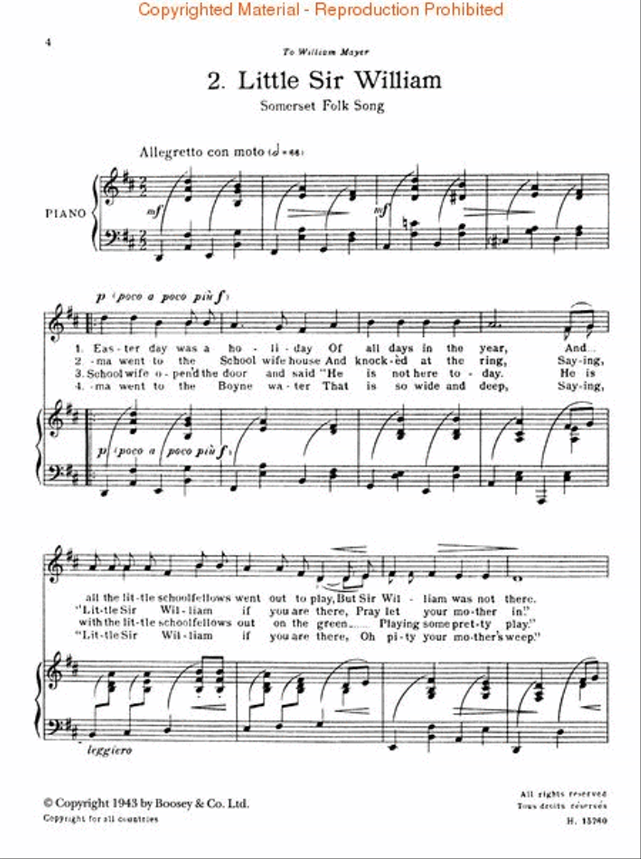 Folksong Arrangements - Volume 1: British Isles Medium Voice scores gallery preview page 2