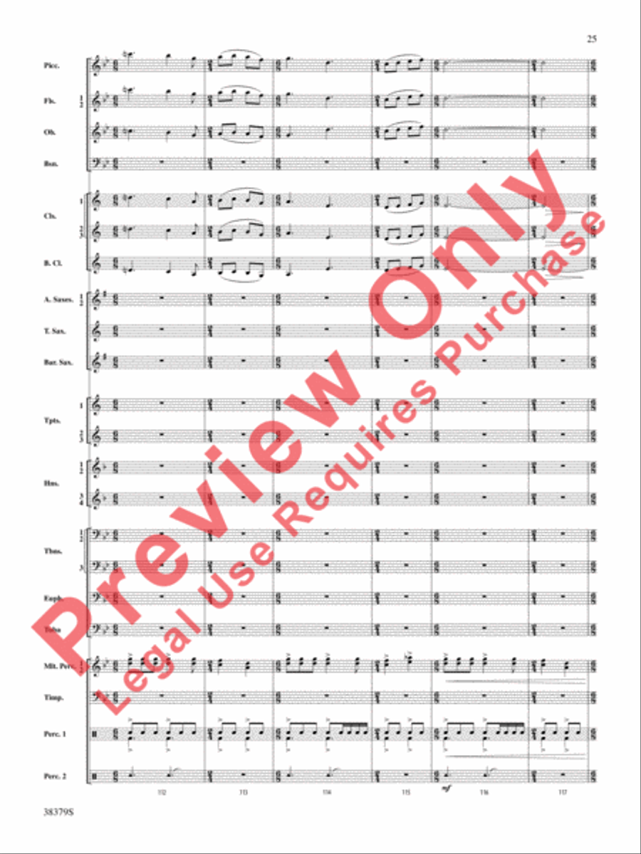 Vision Quest Concert Band scores gallery preview page 26