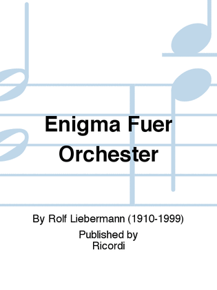 Enigma Fuer Orchester