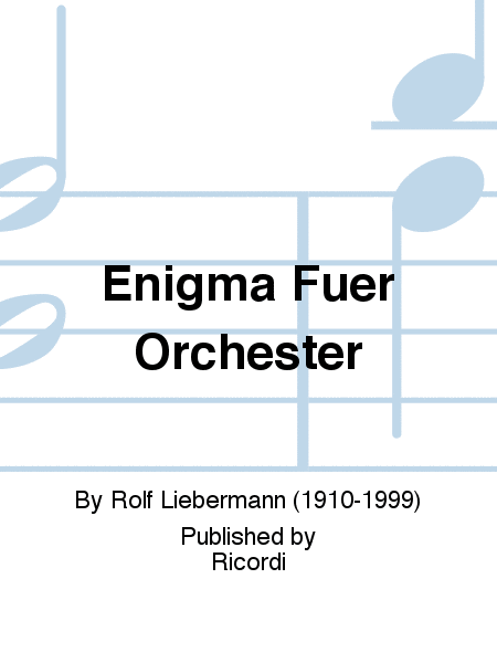 Enigma Fuer Orchester