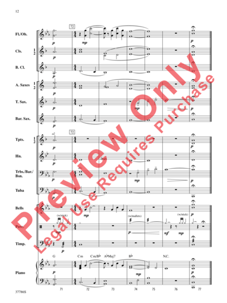 A Yiddish Lullaby Concert Band scores gallery preview page 13