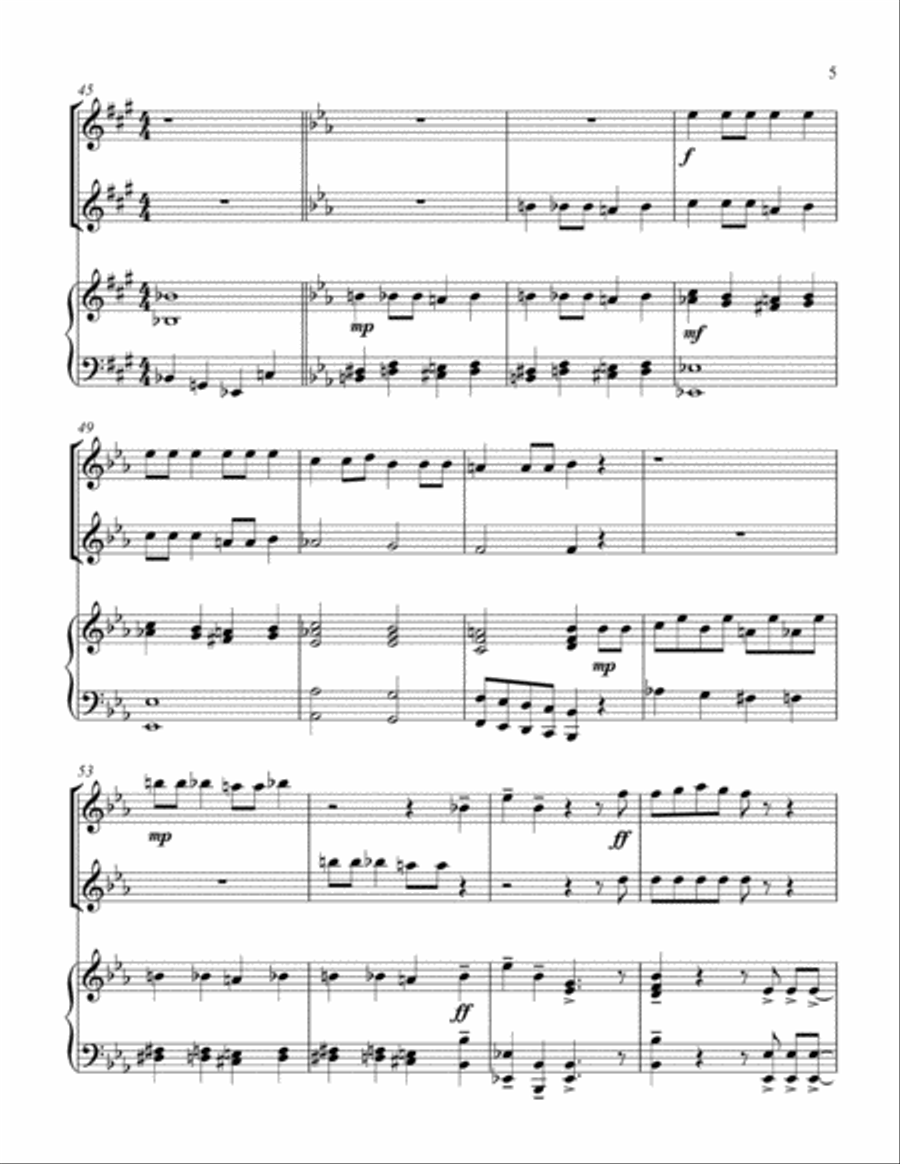 Bohemian Rhapsody Piano scores gallery preview page 6