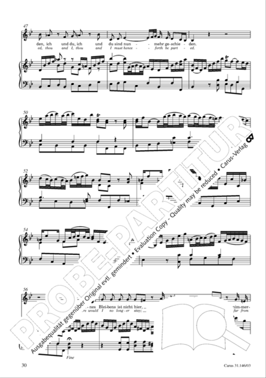 Through bitter tribulation we enter into God's kingdom (Wir mussen durch viel Trubsal in das Reich Gottes eingehen) 4-Part scores gallery preview page 31