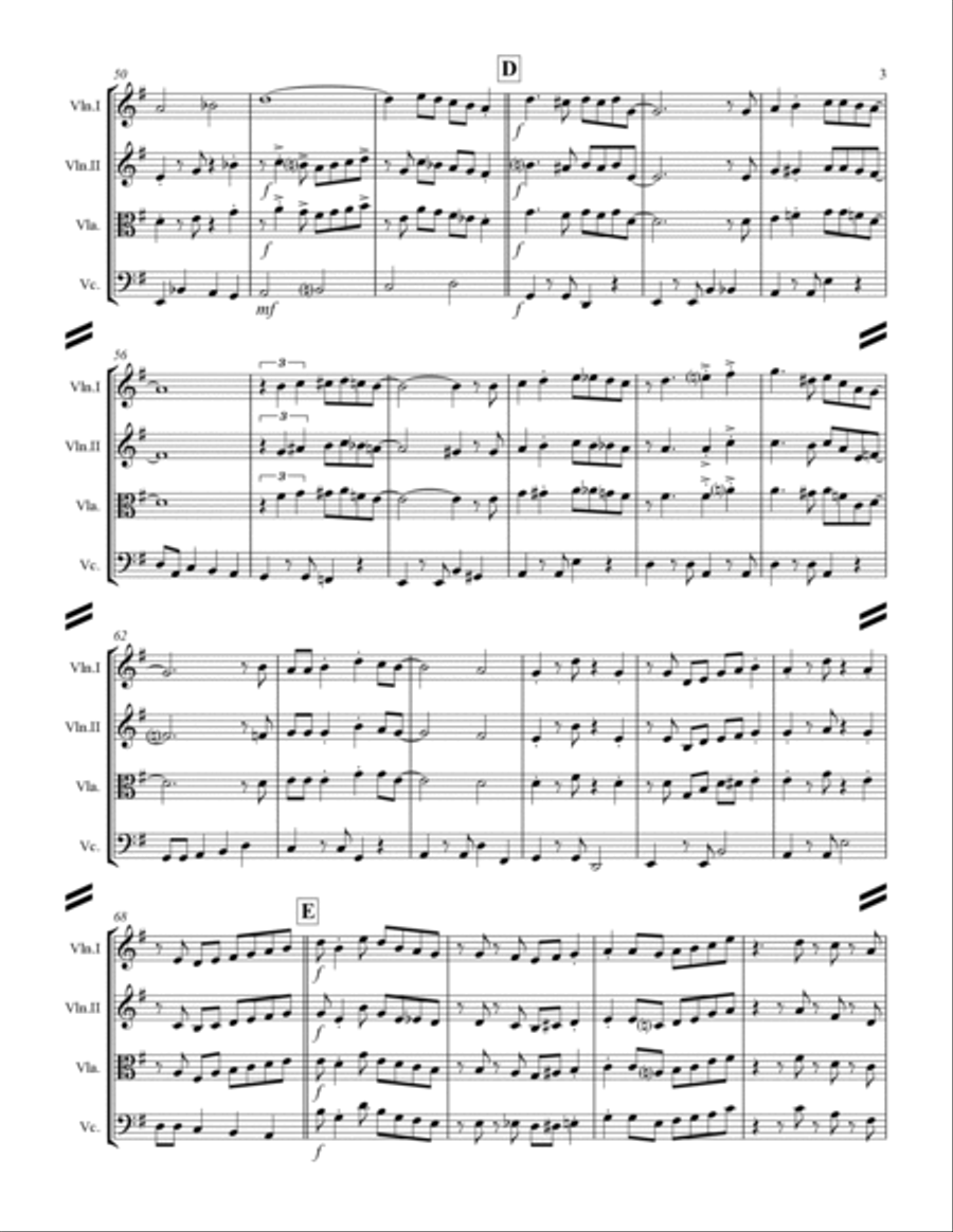 The Way You Look Tonight String Quartet scores gallery preview page 4