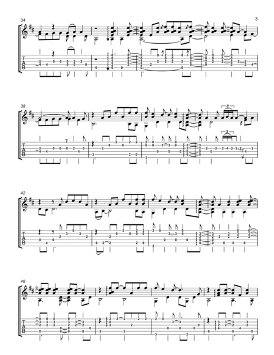 Everlong Acoustic Guitar scores gallery preview page 3