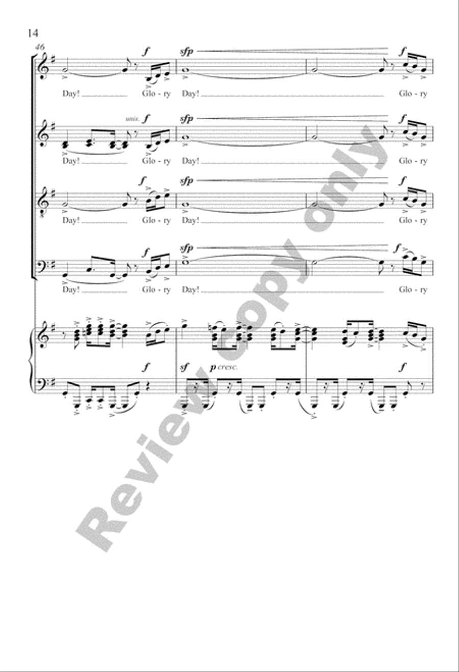 Three Gospel Choruses Divisi scores gallery preview page 33