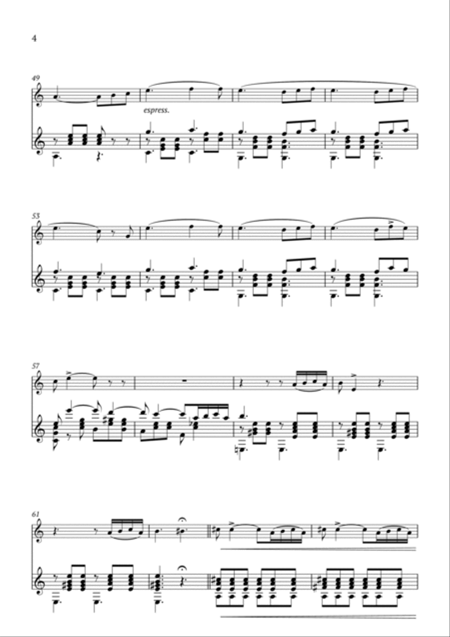 Addio del Passato Chamber Music scores gallery preview page 4