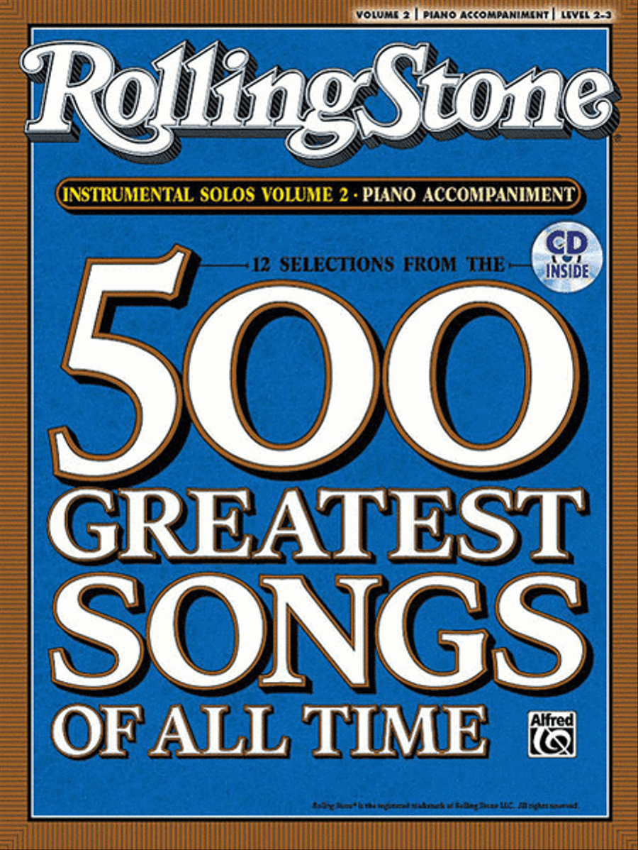 Selections from Rolling Stone Magazine's 500 Greatest Songs of All Time (Instrumental Solos), Volume 2 image number null