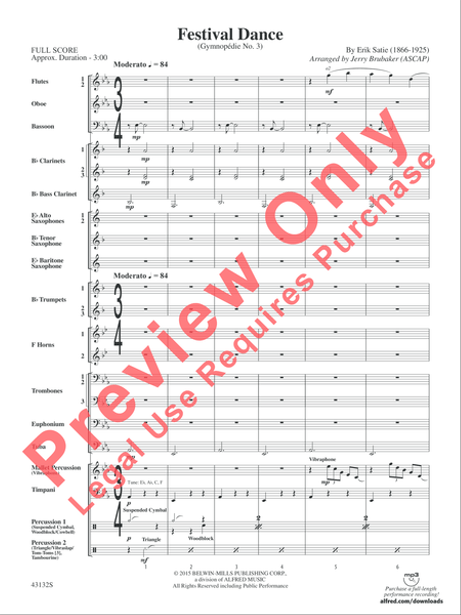 Festival Dance Concert Band scores gallery preview page 3