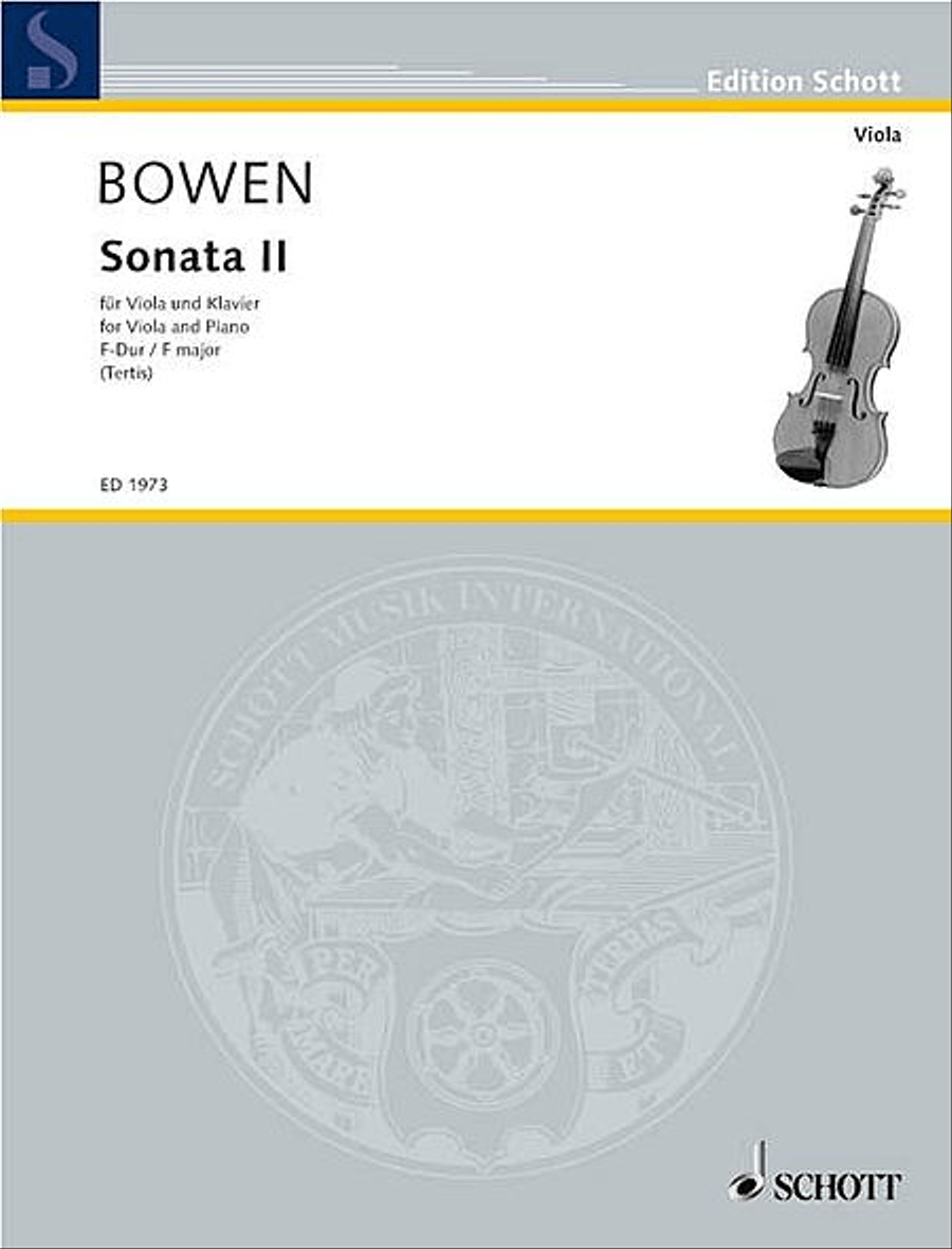 Bowen Y Sonate Nr2 F-dur (fk) Piano Accompaniment scores gallery preview page 1