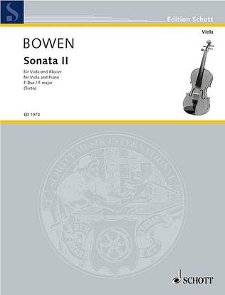Book cover for Bowen Y Sonate Nr2 F-dur (fk)