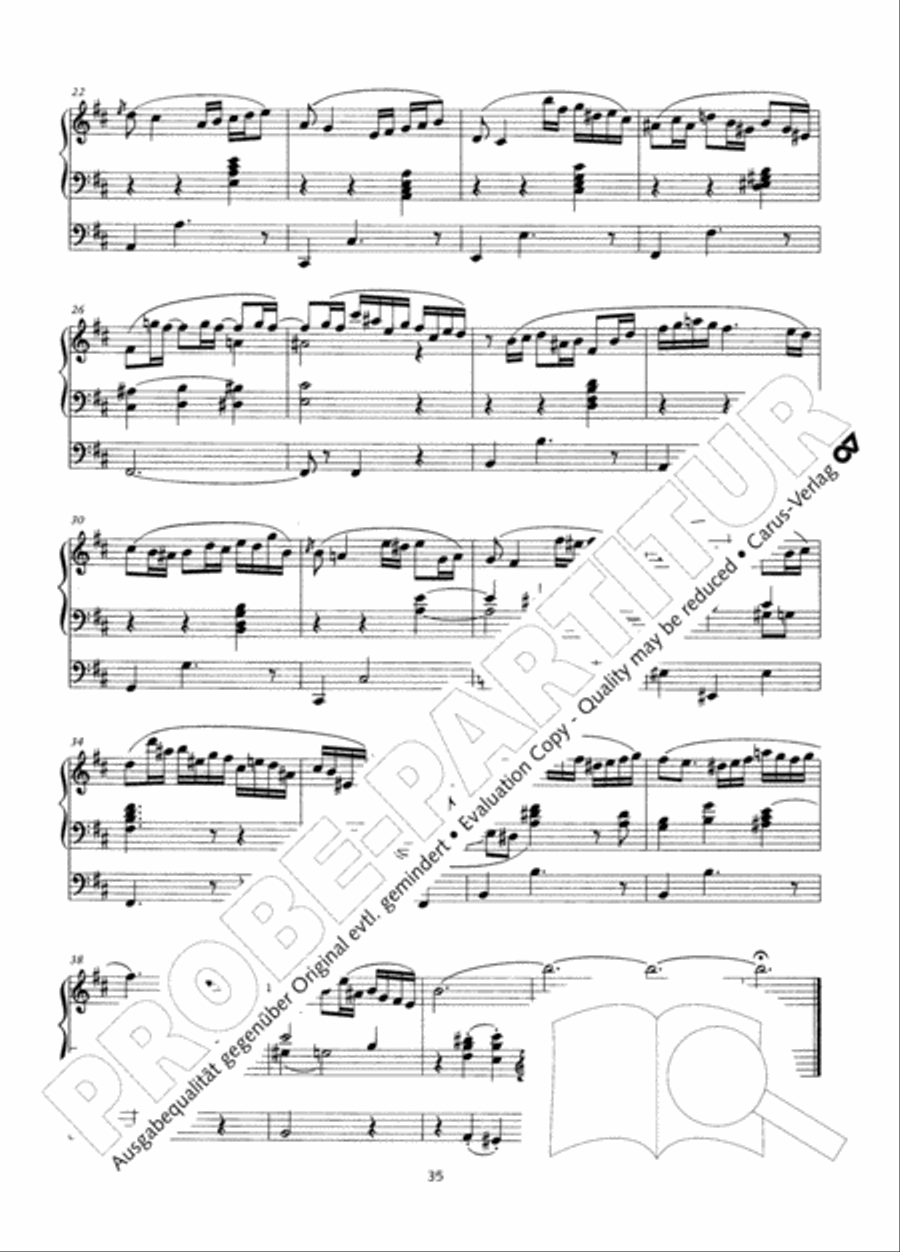 Zwolf Charakterstucke op. 156 Organ Solo scores gallery preview page 36