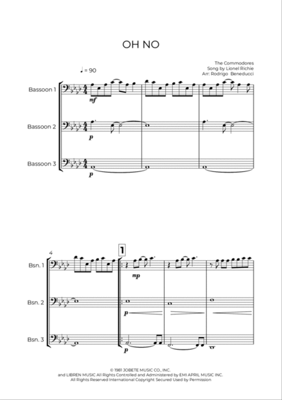 Oh No Oh No Woodwind Trio scores gallery preview page 2