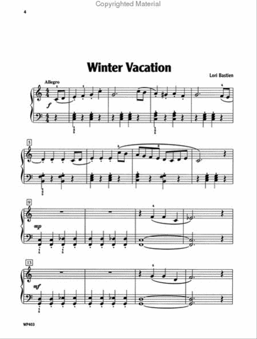 Bastiens' Collage of Solos, Book 3 Piano Method scores gallery preview page 3