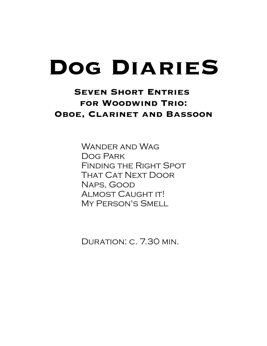 Dog Diaries - for Woodwind Trio Woodwind Trio scores gallery preview page 2