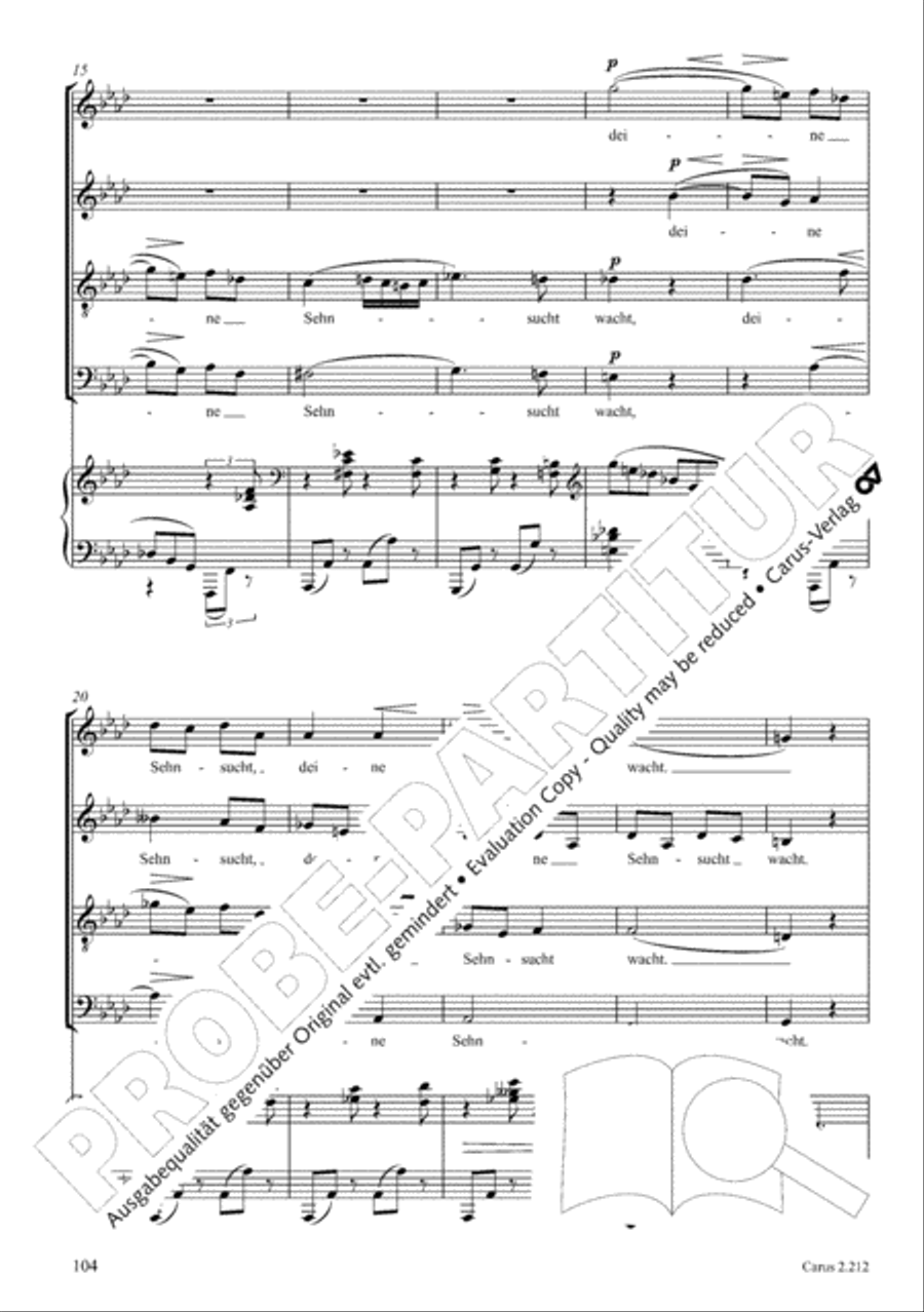 Love songs. Choral collection with CD 4-Part scores gallery preview page 89