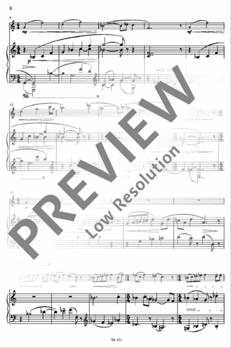 Capriccio notturno Flute scores gallery preview page 5