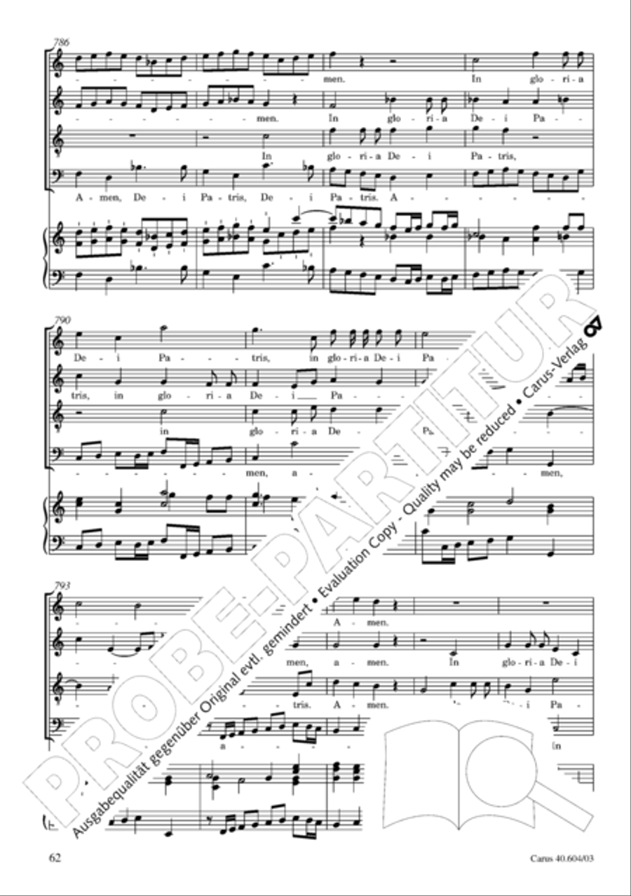 Grosse Mariazeller Messe in C 4-Part scores gallery preview page 71