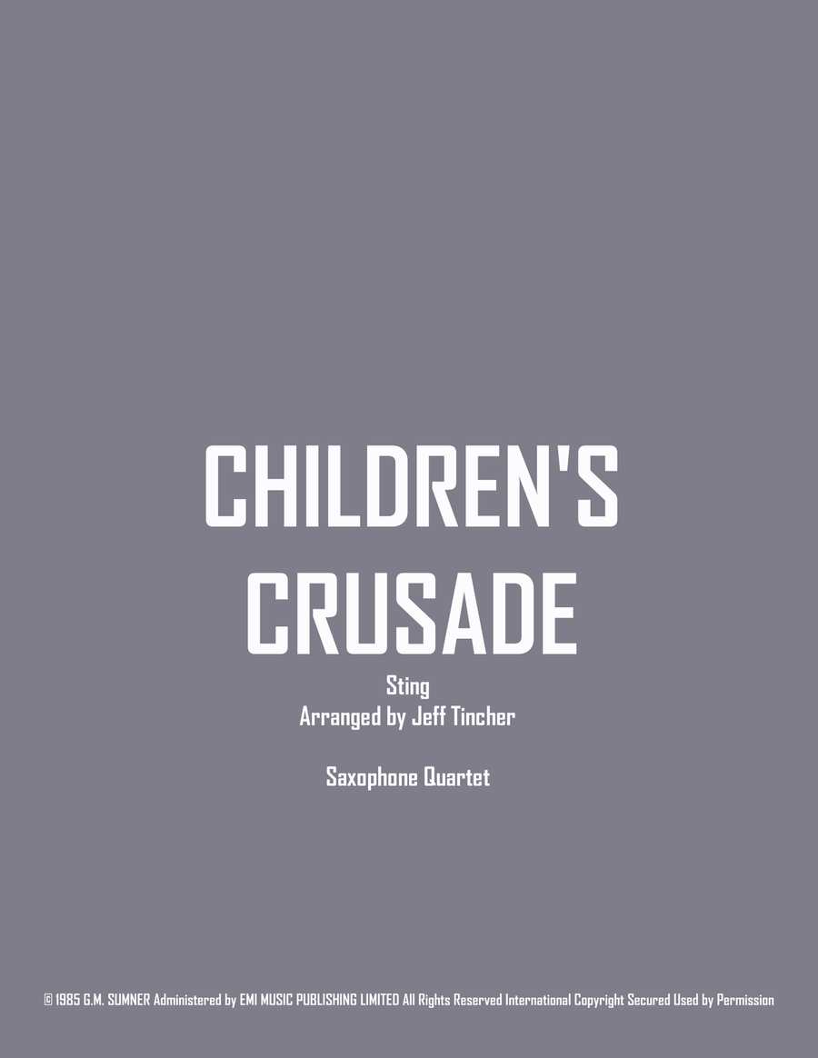 Children's Crusade Woodwind Quartet scores gallery preview page 1