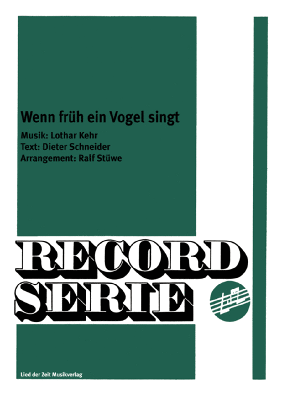 Wenn Fruh ein Vogel singt Saxophone scores gallery preview page 1