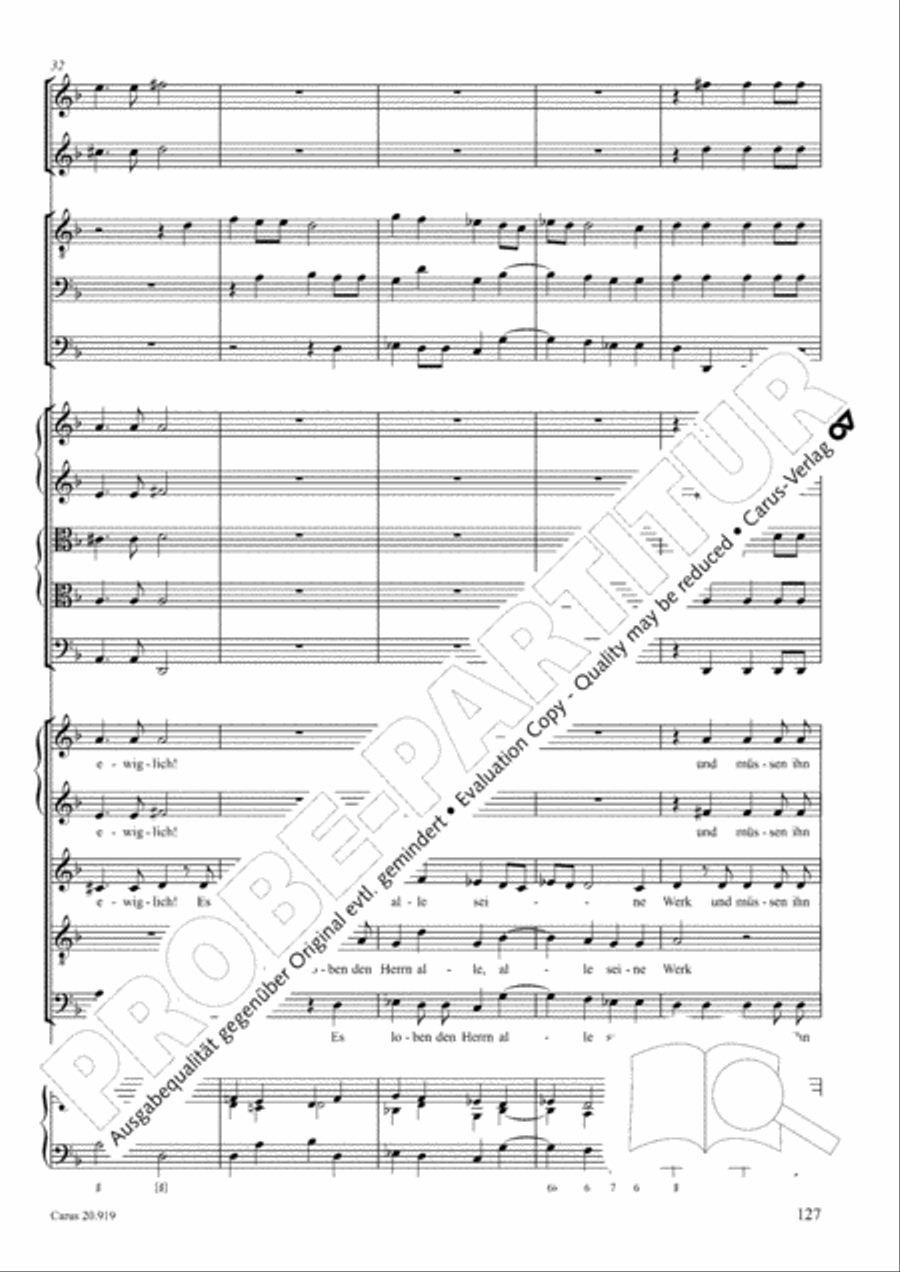 Opera varia I. Works with 1-7 parts (Complete edition, vol. 19) [Werke mit 1-7 obligaten Stimmen] Score scores gallery preview page 184