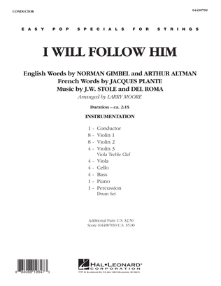 Book cover for I Will Follow Him - Full Score