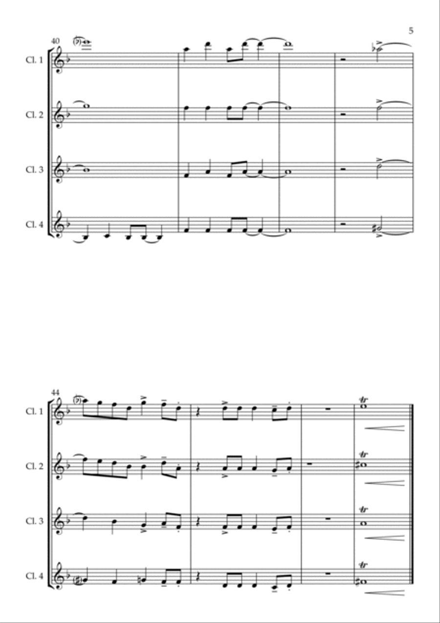 Big Spender Big Spender Woodwind Quartet scores gallery preview page 5