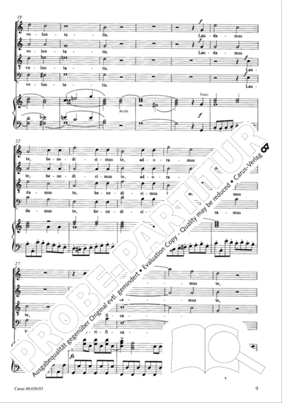Mass in F major 4-Part scores gallery preview page 10