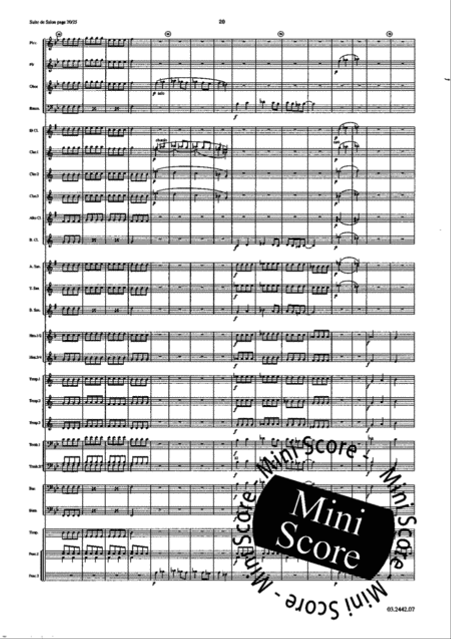 Suite de Salon Concert Band scores gallery preview page 25