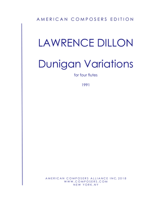 Book cover for [Dillon] Dunigan Variations