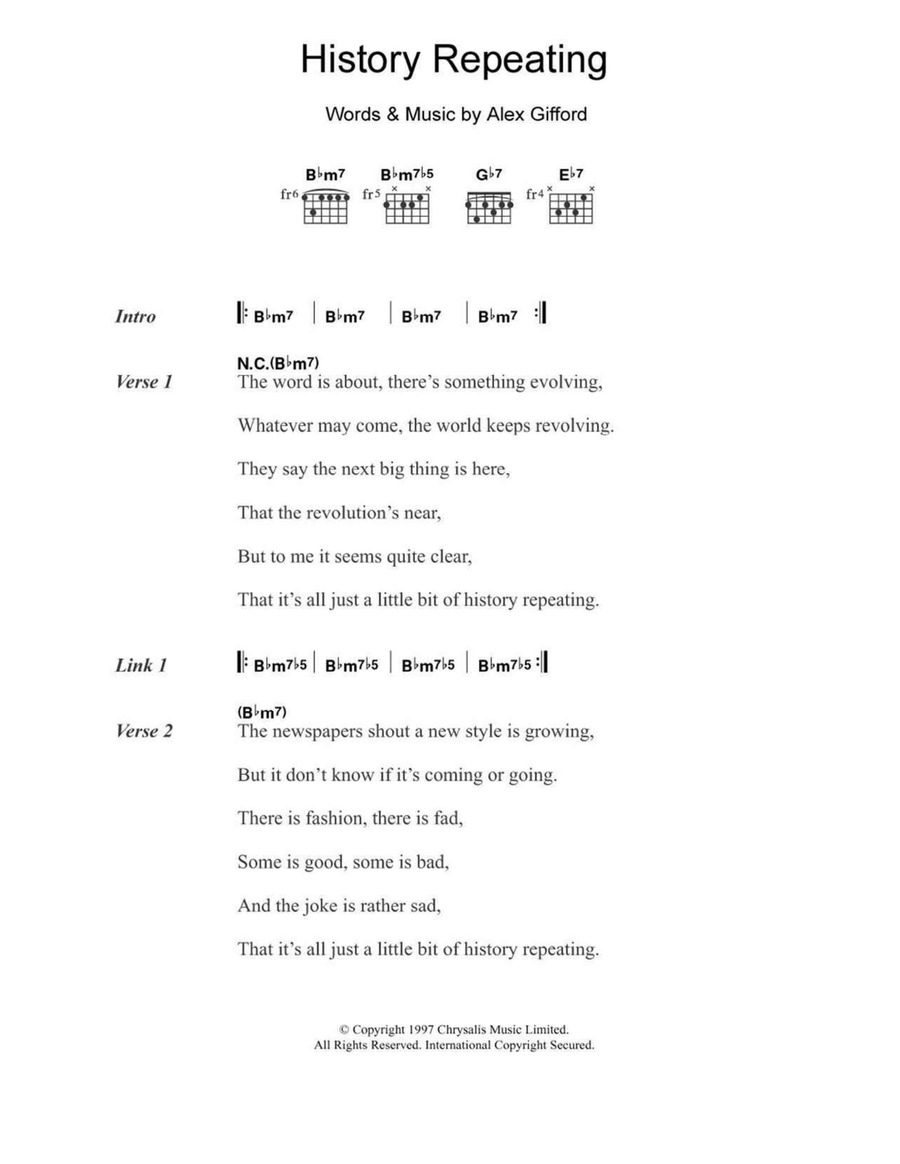 History Repeating History Repeating Acoustic Guitar scores gallery preview page 1