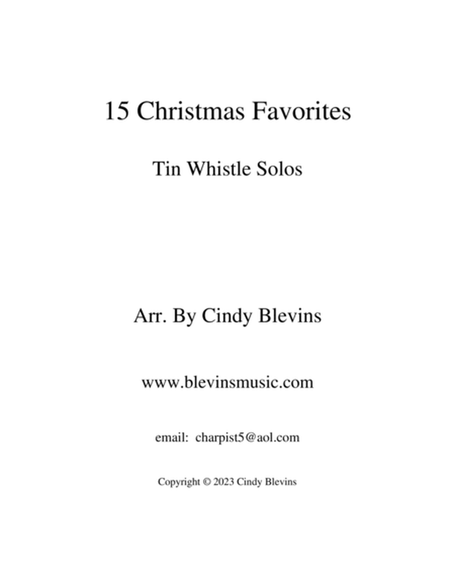 15 Christmas Favorites, for Tin Whistle Solo image number null