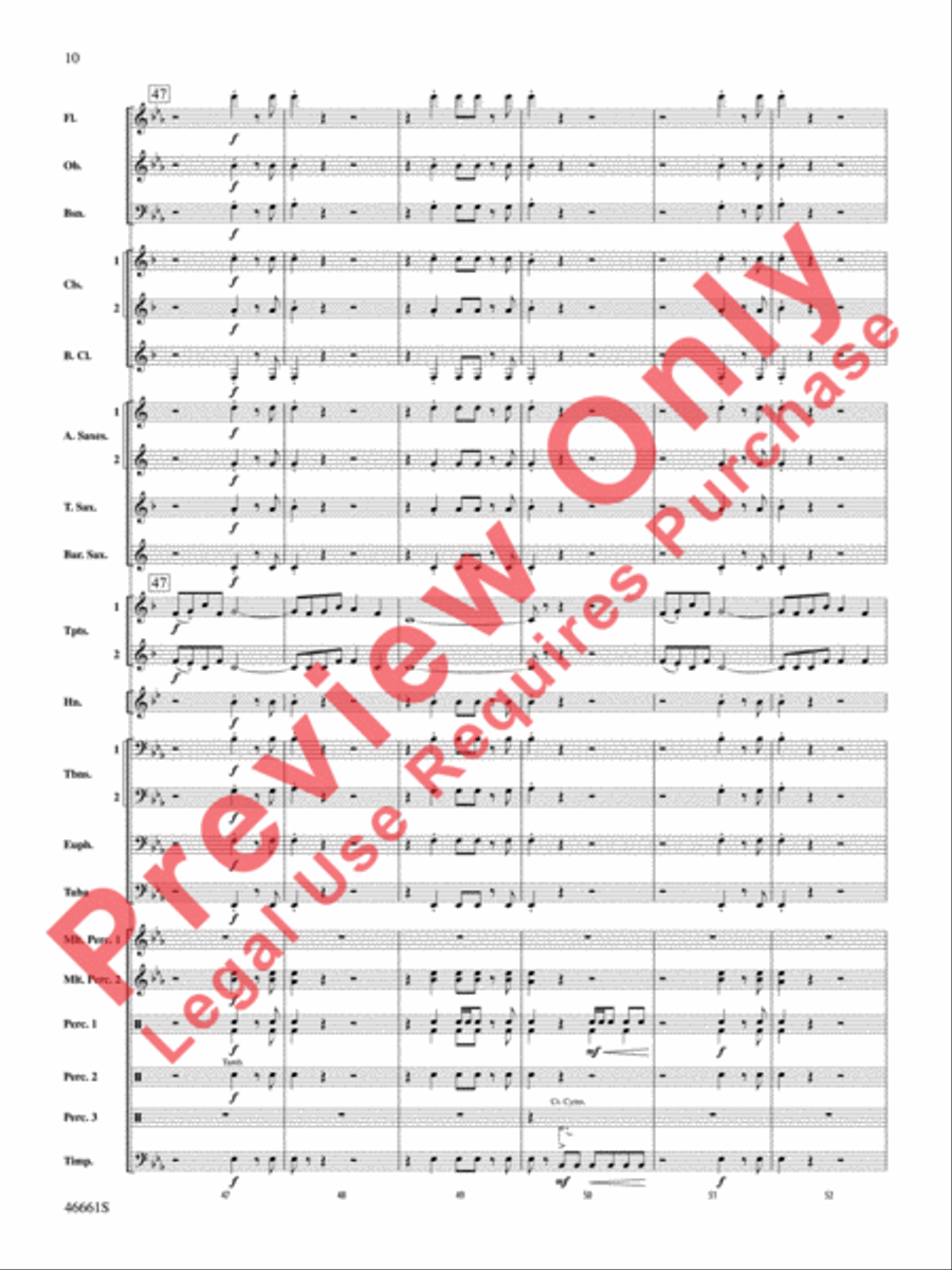 Nine Mile Saga Nine Mile Saga Concert Band scores gallery preview page 11