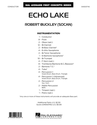 Echo Lake - Conductor Score (Full Score)