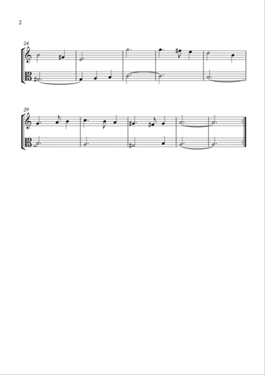 Greensleeves Oboe scores gallery preview page 2