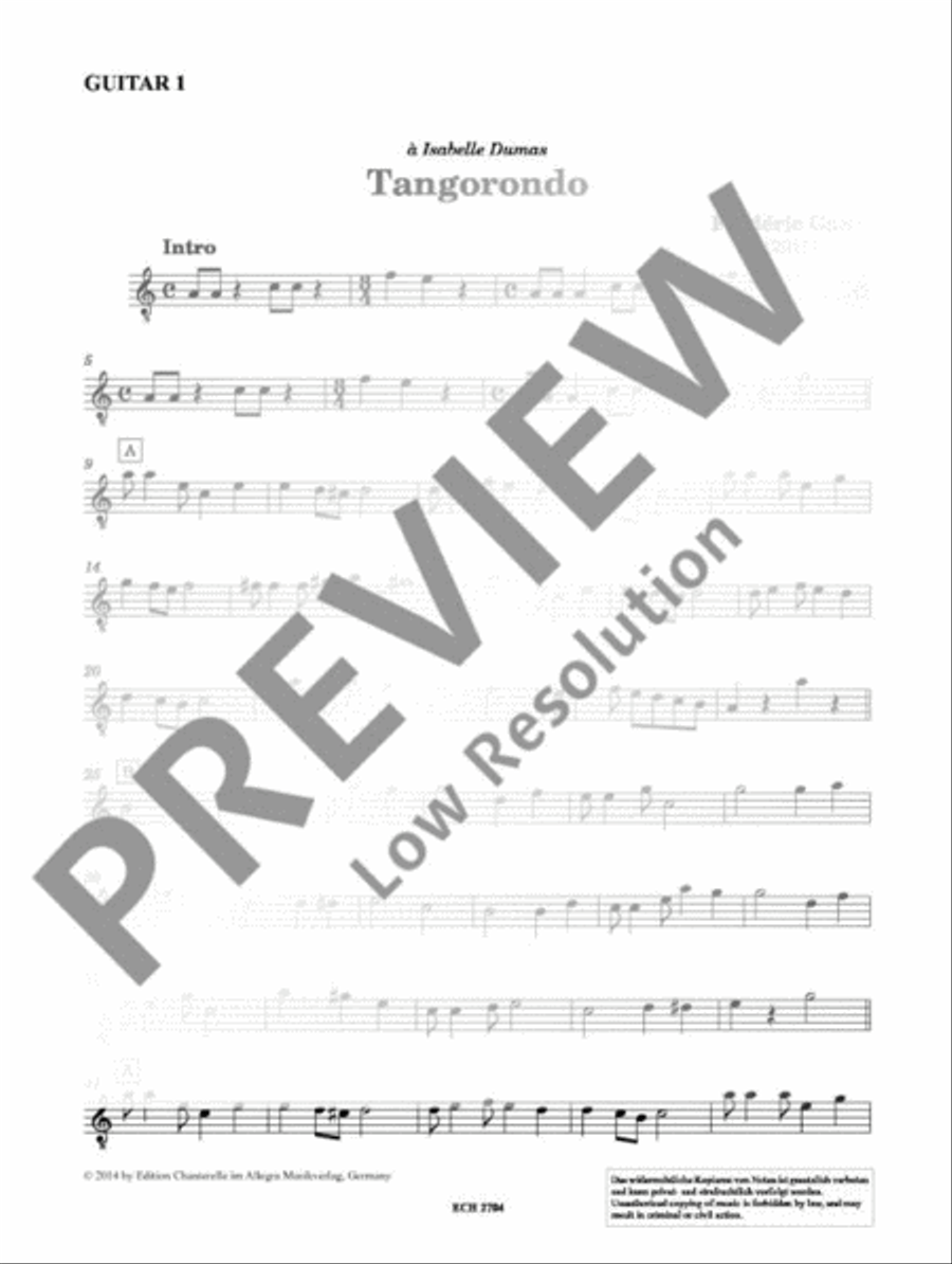 Playing Together 2012 Guitar Ensemble scores gallery preview page 16