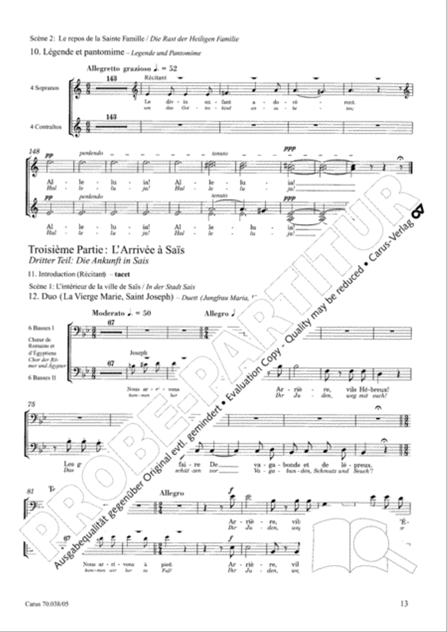 L'Enfance du Christ L'Enfance du Christ 4-Part scores gallery preview page 14
