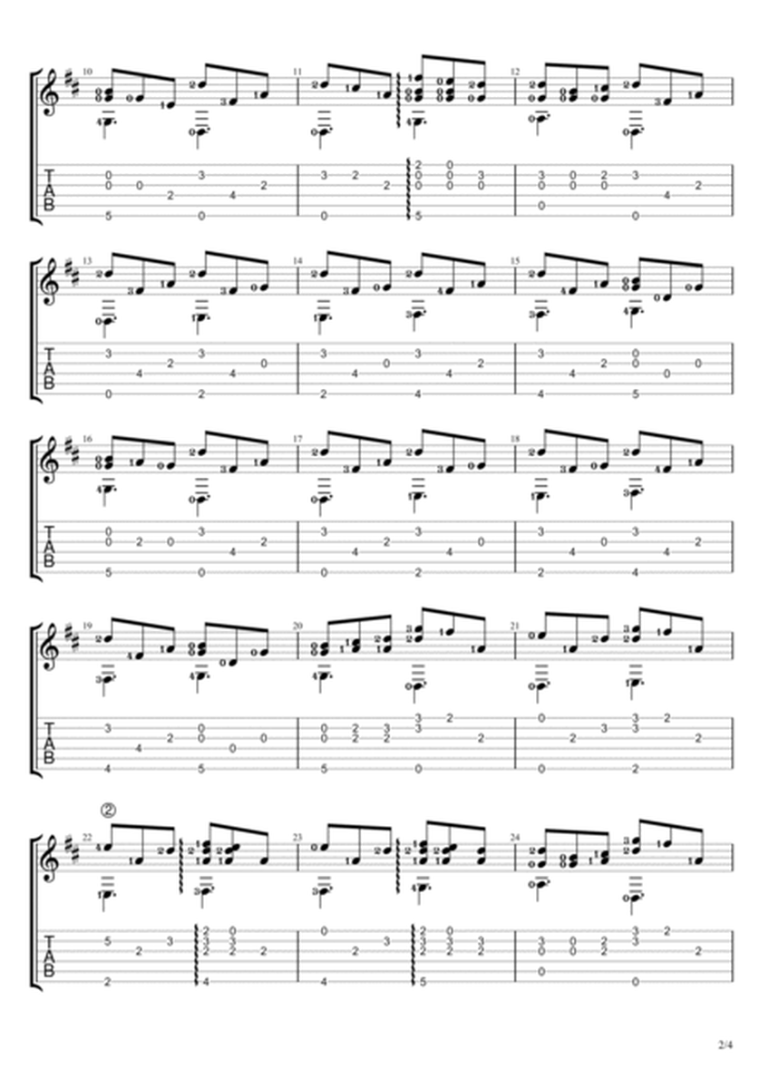 Have A Good Night (Solo Guitar Tablature) image number null