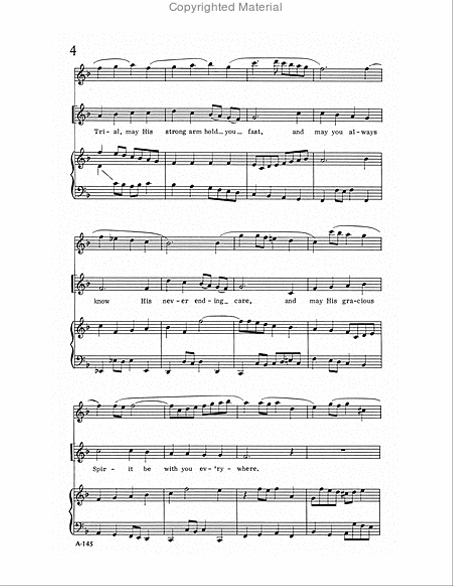 Blessing Blessing Unison Choir scores gallery preview page 4