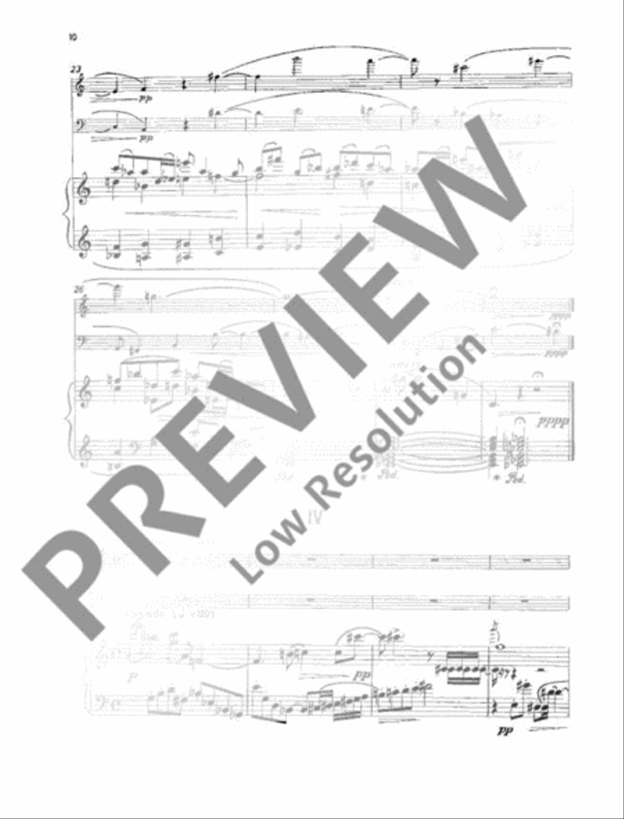 Chamber sonata Piano Trio scores gallery preview page 15