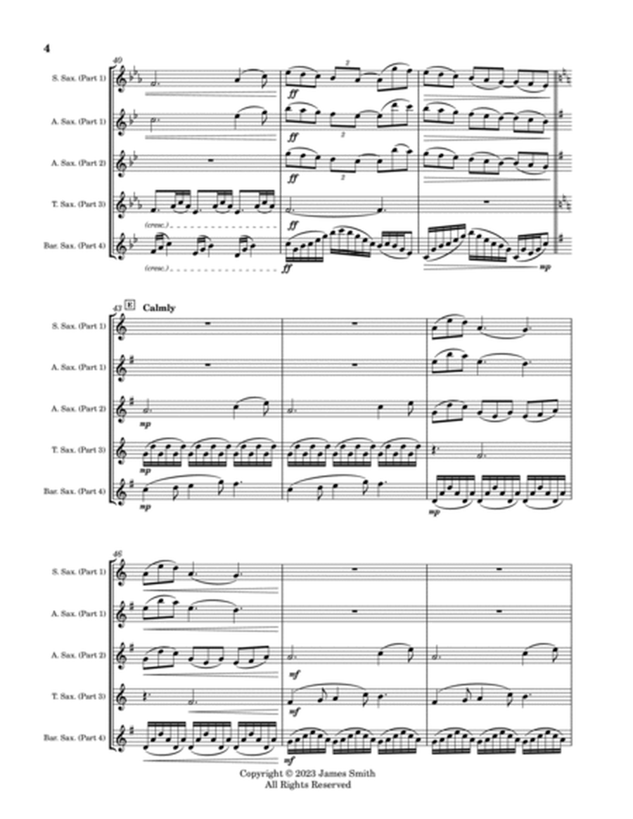 Clair de lune for Saxophone Quartet image number null
