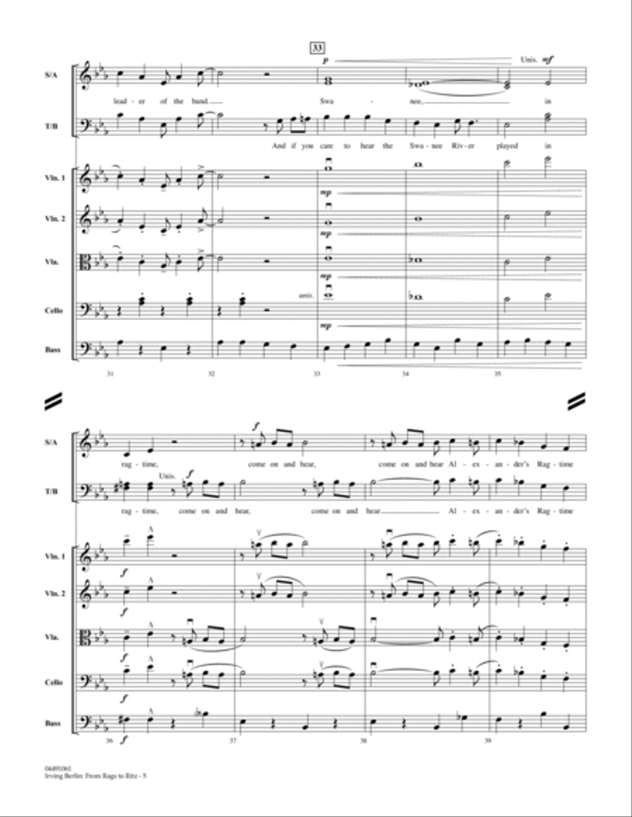 Irving Berlin: From Rags To Ritz - Full Score Orchestra scores gallery preview page 5