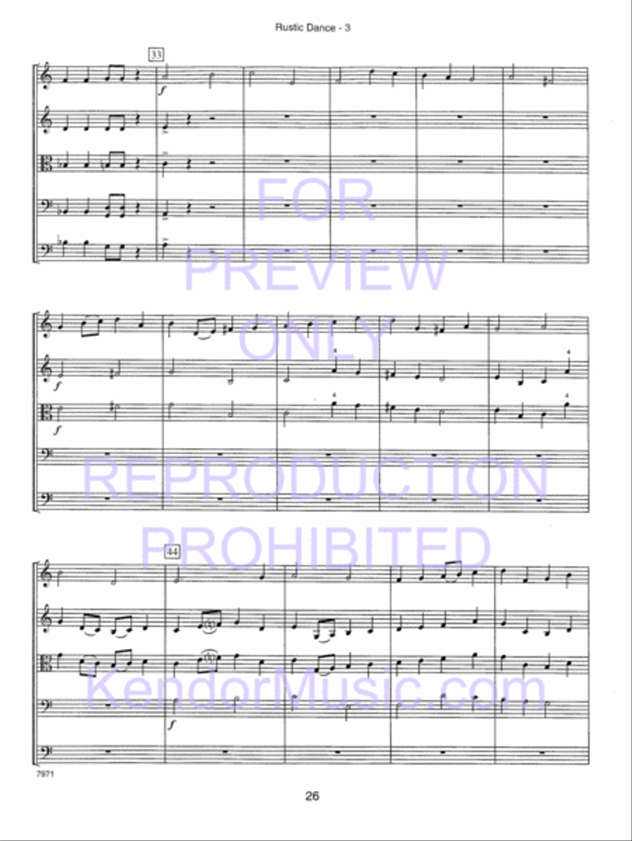 Kendor Concert Favorites , Volume 1 (Score) - with MP3s String Orchestra scores gallery preview page 31