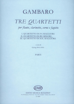 Tre quartetti per flauto, clarinetto, coro e fagot