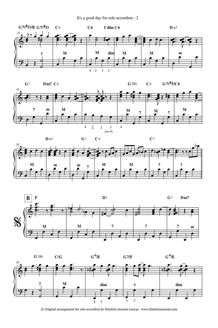 It's A Good Day Accordion scores gallery preview page 4