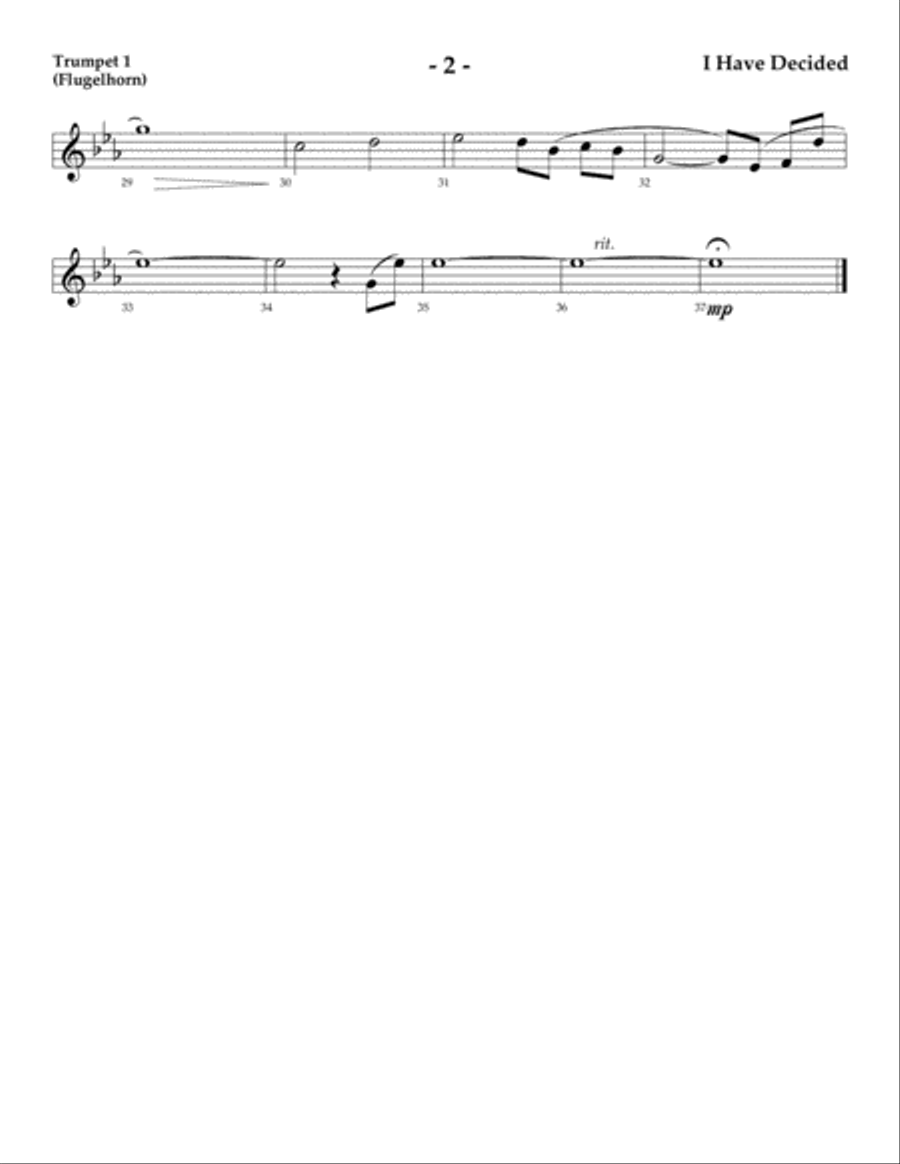 I Have Decided for Brass Quintet Brass Quintet scores gallery preview page 6